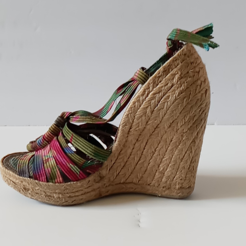 Sam Edelman Rope Platform Wedge Sandals - Picture 4 of 8